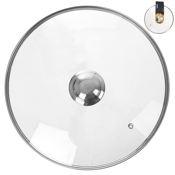 Poklice sklo pr. 32 cm nerez úchyt