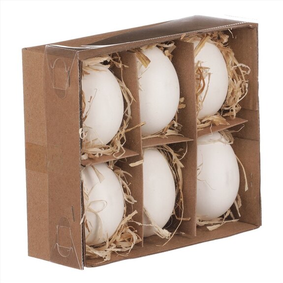 Vajíčko pravé, bílá barva VEL7126