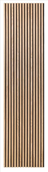 Dekorační obkladový SLAT panel akustic 27-14 Dub Klasik MDF černá