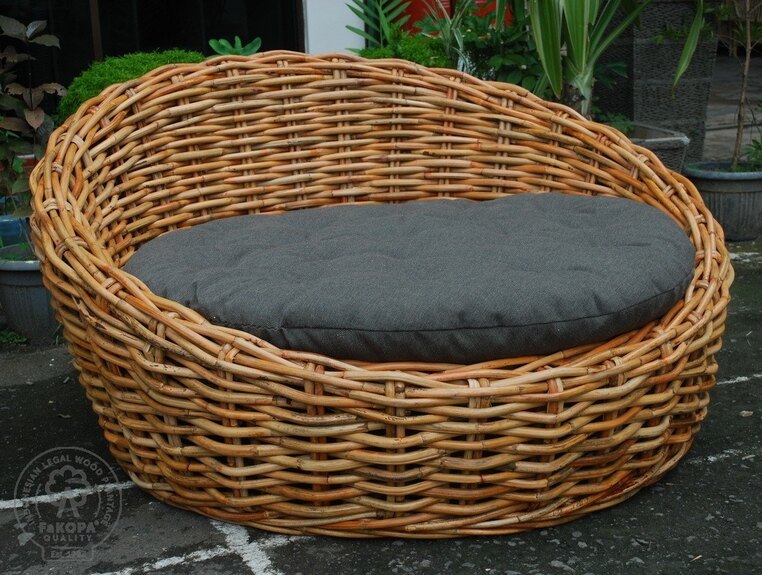 UBUD - papasan z ratanu