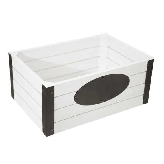 Bedýnka dřevo/kov Rustic 30x20x13 cm