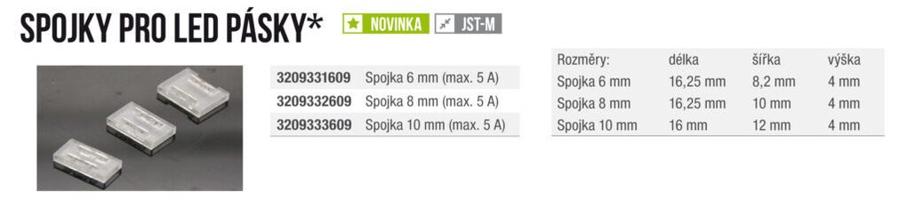 Spojka pro LED pásky 10mm (max. 5A)
