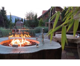 Stůl s plynovým ohništěm MANCHESTER