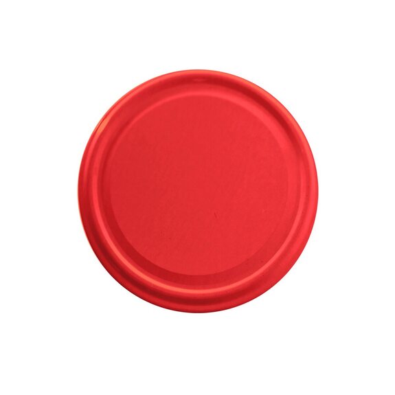 Víčko kov 66 červená 10 ks
