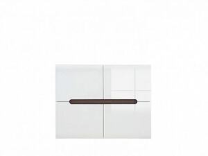 Skříňka AZTECA TRIO SFK4D/8/11, bílá/bílý lesk