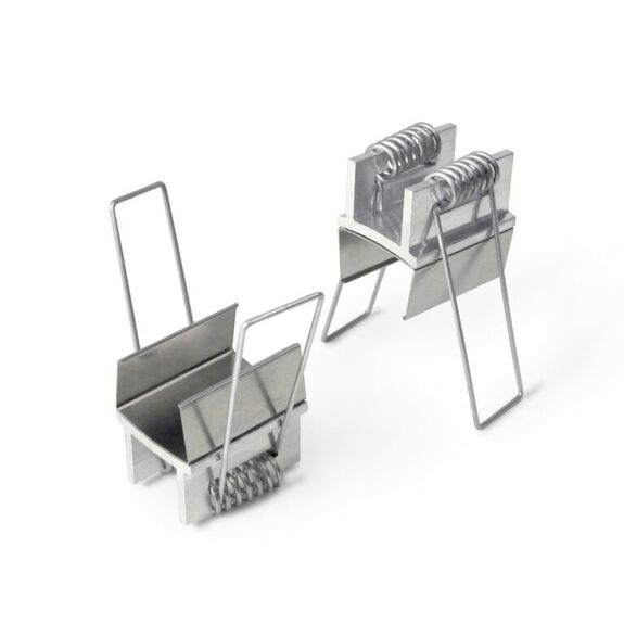 Montážní úchyt U4 s pružinou do sádrokartonu, nerez ocel, pár