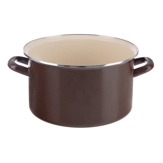 Hrnec smalt BROWN Lem 8 l