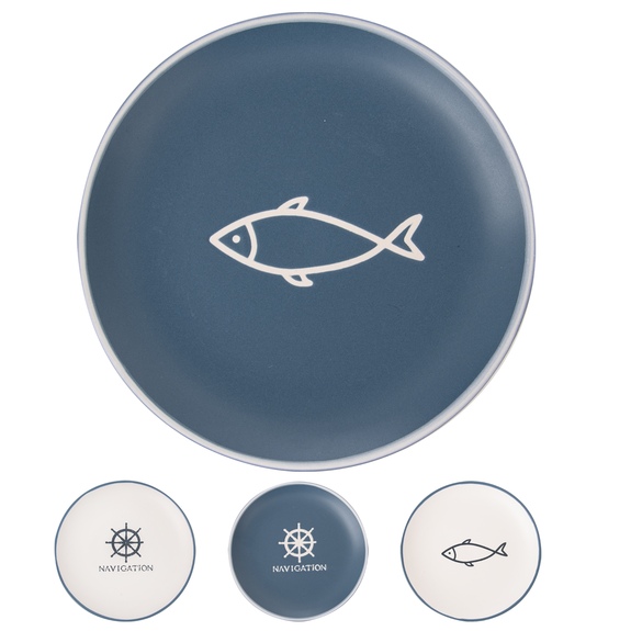 Talíř ker. mělký SEA pr. 26,5 cm mix