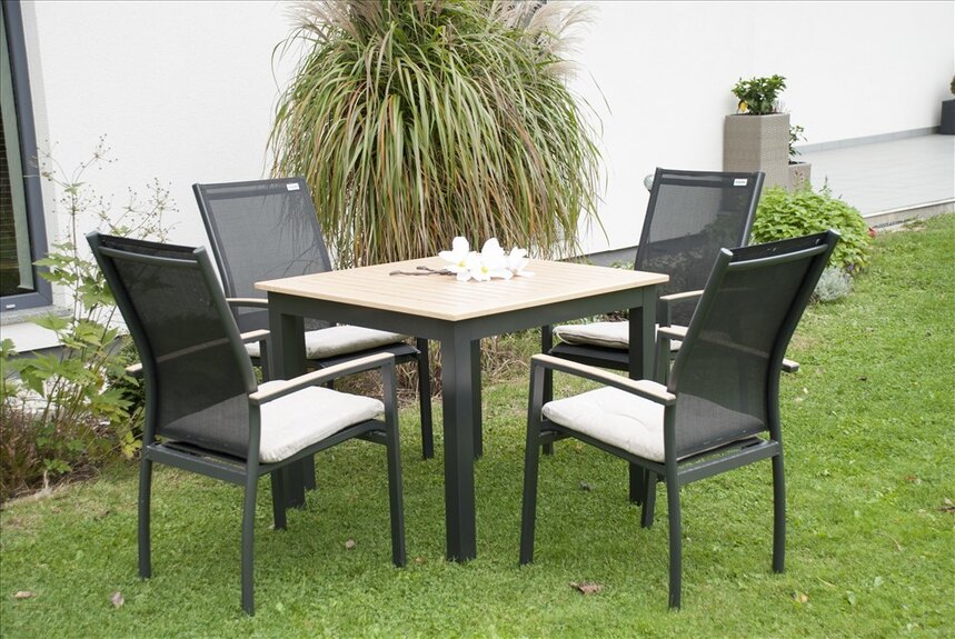 EXPERT WOOD antracit - gastro zahradní stohovatelné křeslo