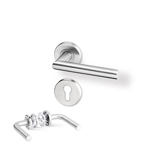 Rozetové kování Tipa R nerez