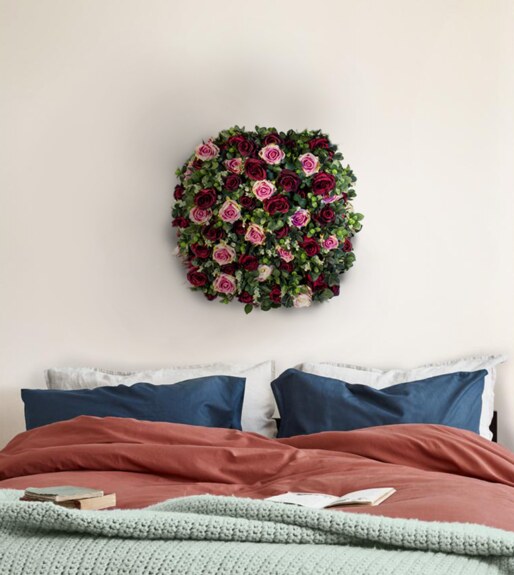 Kulatý obraz z růži - Passion