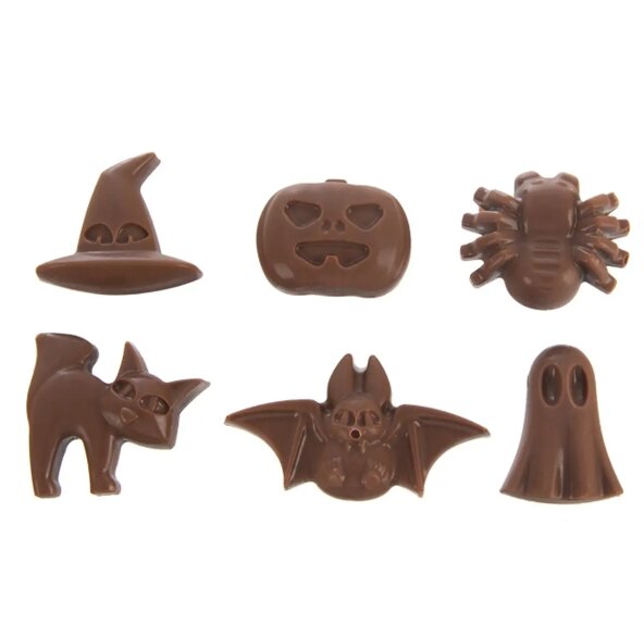 Forma silikon čokoláda Halloween 24 oranžová