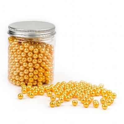 Dekoperličky pvc 8mm/150g žlutá