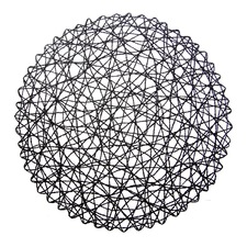 Prostírání papír pr. 35 cm černá