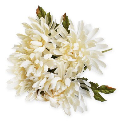 Chryzantéma kytice x5/49cm krémová