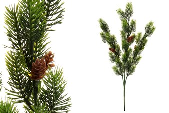 Větvička s jehličím a šiškami KU4308
