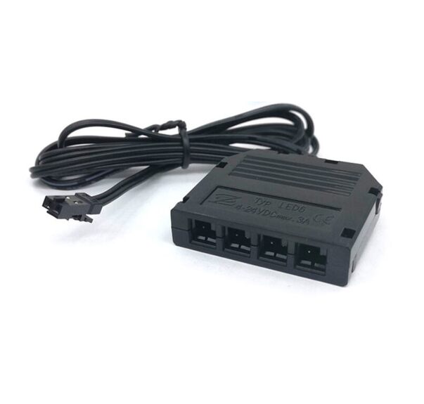 Rozbočovací krabička 4x JST-M samice + 2m kabel, ks