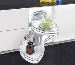 Rohová výsuvná police Elegance