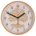 Hodiny nástěnné, MDF s dřevěným rámem, 22cm.