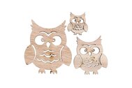 Sova dřevěná v přírodní barvě. OC3745