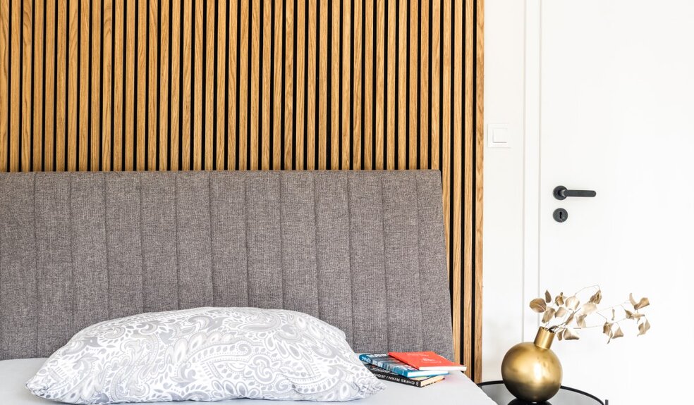 Dekorační obkladový SLAT panel akustic 27-14 Dub Olej MDF černá