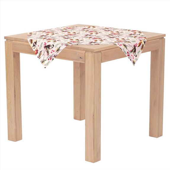 Ubrus s vánočním motivem - ptáčkové, 80x80 cm,100 % polyester.