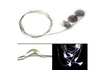 Řetěz s LED světýlky na baterie  barva studená bílá