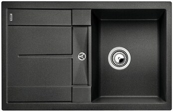 Dřez s odkapem BLANCO Metra 45 S bez excentru Silgranit PuraDur