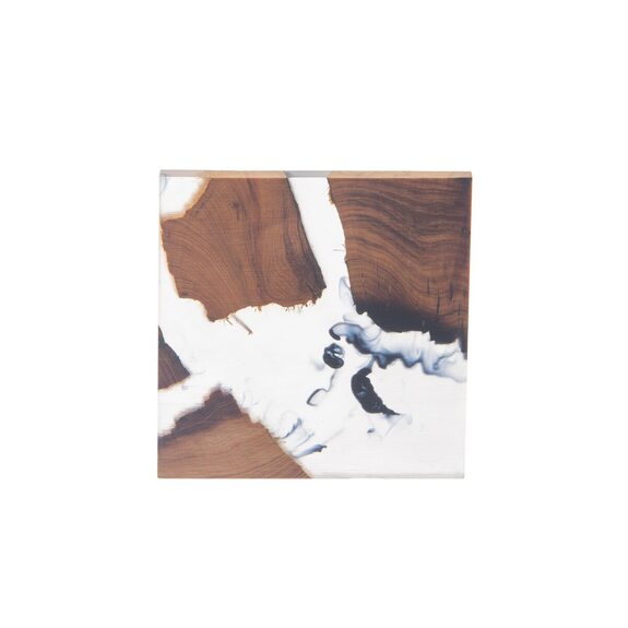 Podtácek akácie/resin RIVER 8x8 cm 1 ks