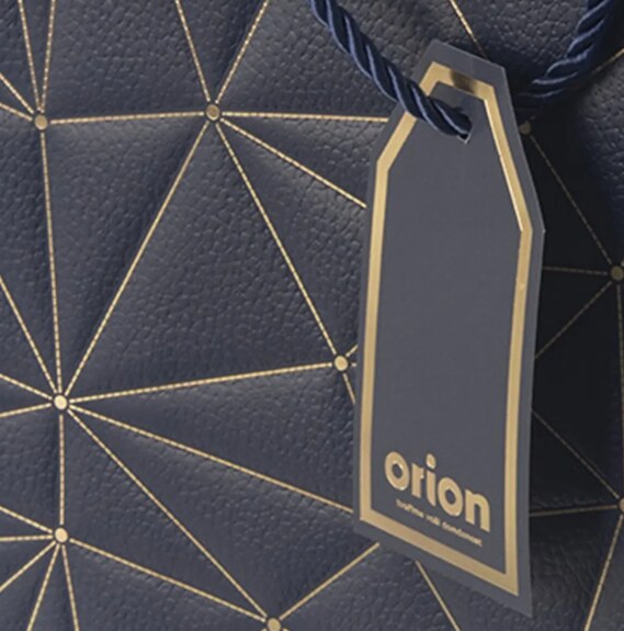 Taška papír dárková na víno mřížka 12x9x36 cm modrá