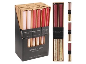 Rustikální 2ks 21x250mm dlouhá od pol. metalická, mix barev