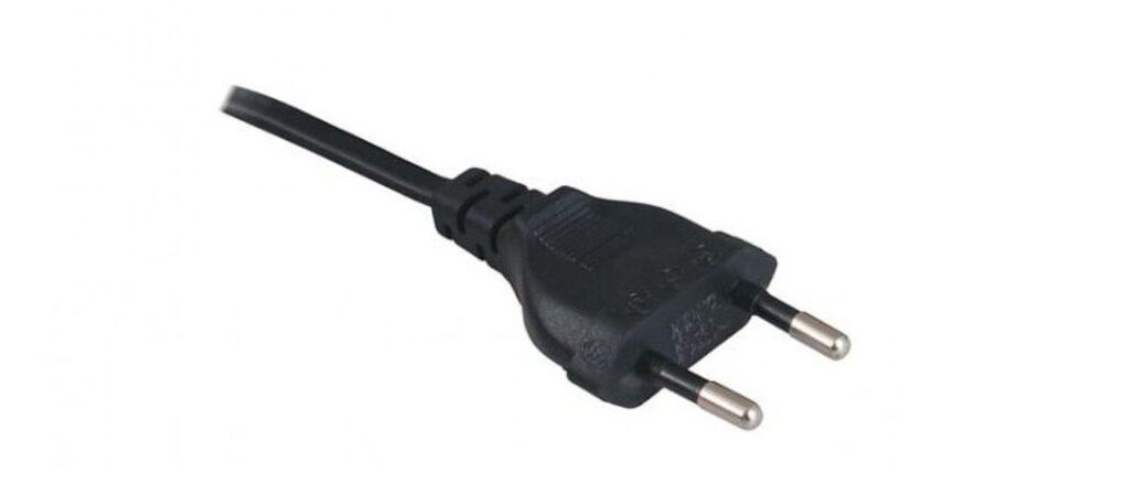 Flexošňůra 230V, vidlice 2pin, délka 3m, černá, ks