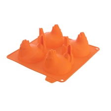 Forma silikon slepičky 4 oranžová