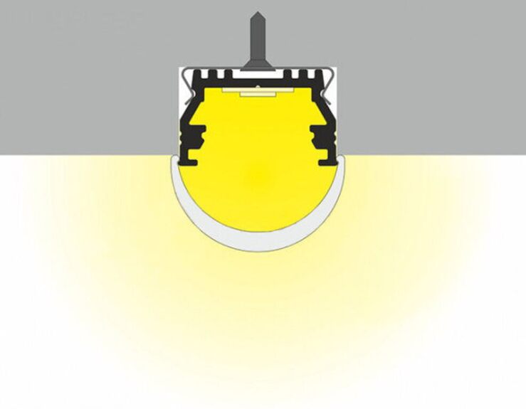 Profil WIRELI UNI12 BCD/U anoda černá 2000mm (metráž)