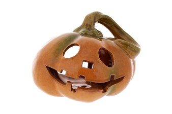 Dýně keramická - svícen na čajovou svíčku.