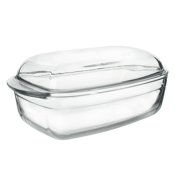 Pekáč borosil. sklo obdélník 32,5x20x13 cm víko