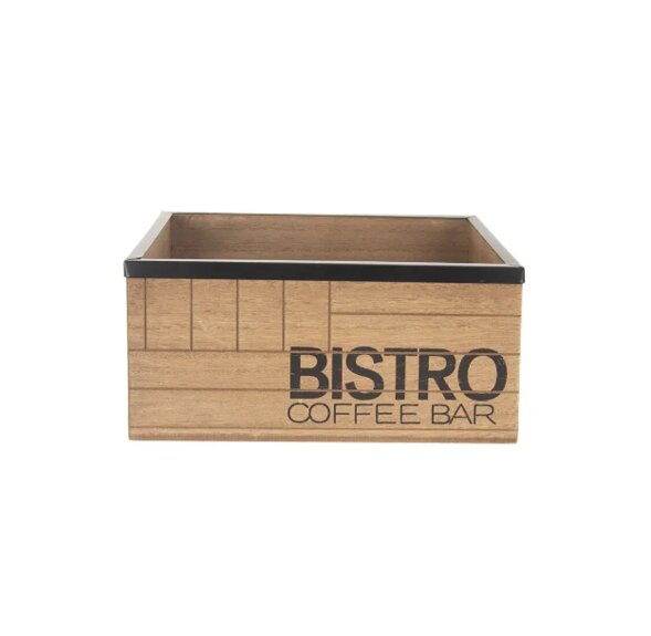 Bedýnka dřevo/kov Bistro 20x13x8,8 cm