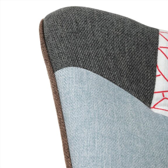 Křeslo houpací AK-374 PW2 potah patchwork látka