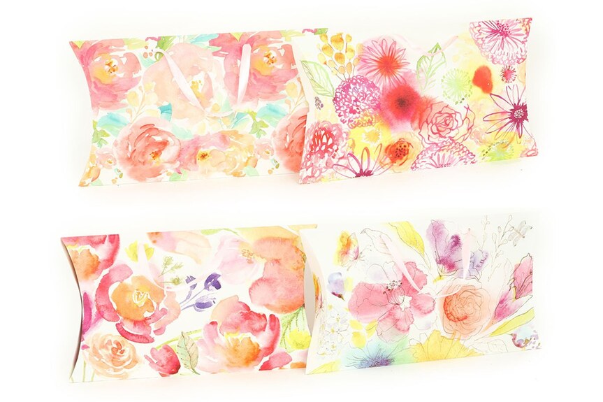 Krabička dárková,  papírová ,AUP211 mix 4 druhů