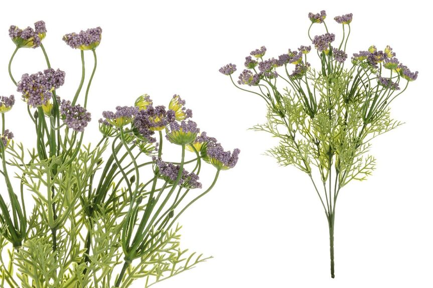 Květina umělá plastová. Barva lila