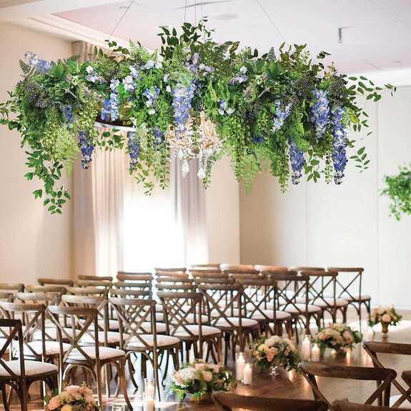 Svatební panely - Ceiling ring wisteria blue XL