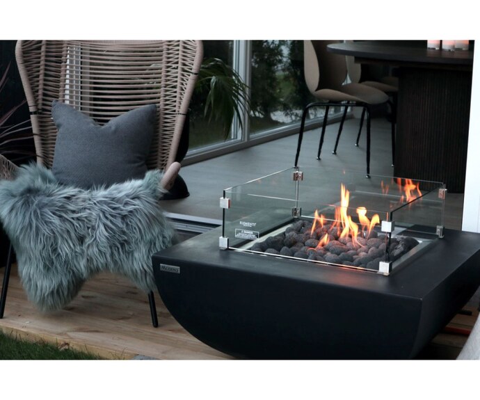 Stůl s plynovým topeništěm AURORA