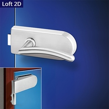 Heda Loft kování na skleněné dveře OV + 2D nerez