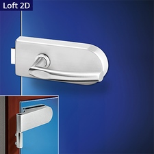 Ilsa Loft kování na skleněné dveře OV + 2D nerez