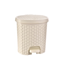 Koš odp. UH s pedálem RATAN 5,5 l krémová
