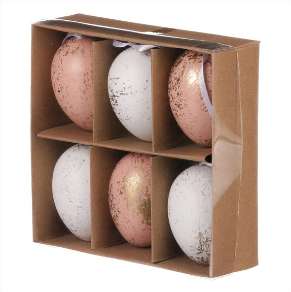 Vajíčko plastové, zlatě zdobené VEL7005