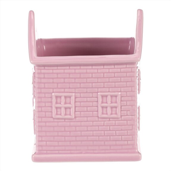 Obal na květiny - tvar domku, barva růžovo-fialová