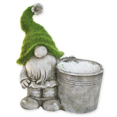 Skřítek obal keramika 36,5cm mechový