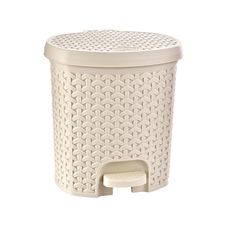 Koš odp. UH s pedálem RATAN 11,5 l krémová