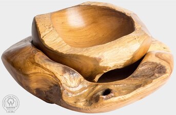 EROZE II - miska z teaku